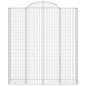 vidaXL Gabionen mit Hochbogen 14Stk. 200x50x220/240cm Verzinktes Eisen vidaXL Gabionen mit Hochbogen 14Stk. 200x50x220/240cm Verzinktes Eisen