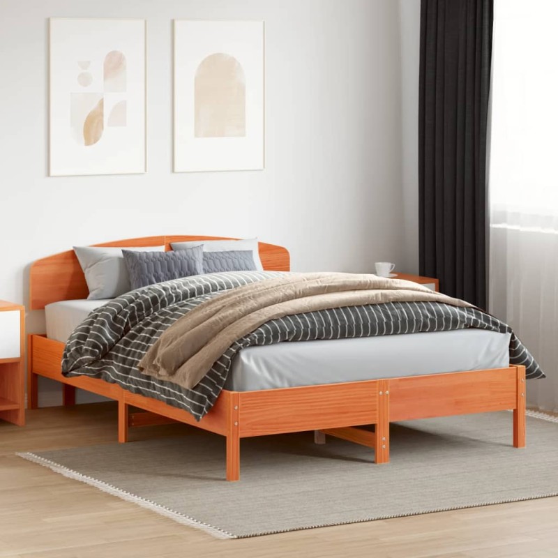vidaXL Kopfteil Wachsbraun 160 cm Massivholz Kiefer vidaXL Kopfteil Wachsbraun 160 cm Massivholz Kiefer
