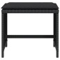 vidaXL Gartenhocker mit Kissen 4 Stk. Schwarz 41x41x36 cm Poly Rattan vidaXL Gartenhocker mit Kissen 4 Stk. Schwarz 41x41x36 cm Poly Rattan