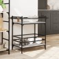 vidaXL Küchenwagen Grau Sonoma 82x40x78,5 cm Holzwerkstoff vidaXL Küchenwagen Grau Sonoma 82x40x78,5 cm Holzwerkstoff