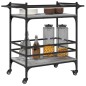 vidaXL Küchenwagen Grau Sonoma 82x40x78,5 cm Holzwerkstoff vidaXL Küchenwagen Grau Sonoma 82x40x78,5 cm Holzwerkstoff