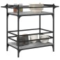 vidaXL Küchenwagen Grau Sonoma 82x40x78,5 cm Holzwerkstoff vidaXL Küchenwagen Grau Sonoma 82x40x78,5 cm Holzwerkstoff