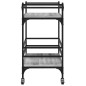 vidaXL Küchenwagen Grau Sonoma 82x40x78,5 cm Holzwerkstoff vidaXL Küchenwagen Grau Sonoma 82x40x78,5 cm Holzwerkstoff