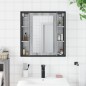 vidaXL Bad-Spiegelschrank Grau Sonoma 60x16x60 cm Holzwerkstoff vidaXL Bad-Spiegelschrank Grau Sonoma 60x16x60 cm Holzwerkstoff