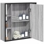 vidaXL Bad-Spiegelschrank Grau Sonoma 60x16x60 cm Holzwerkstoff vidaXL Bad-Spiegelschrank Grau Sonoma 60x16x60 cm Holzwerkstoff