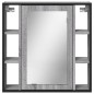 vidaXL Bad-Spiegelschrank Grau Sonoma 60x16x60 cm Holzwerkstoff vidaXL Bad-Spiegelschrank Grau Sonoma 60x16x60 cm Holzwerkstoff