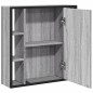 vidaXL Bad-Spiegelschrank Grau Sonoma 60x16x60 cm Holzwerkstoff vidaXL Bad-Spiegelschrank Grau Sonoma 60x16x60 cm Holzwerkstoff