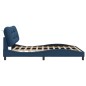 vidaXL Bettgestell mit Kopfteil Blau 180x200 cm Stoff vidaXL Bettgestell mit Kopfteil Blau 180x200 cm Stoff