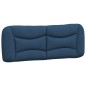 vidaXL Bettgestell mit Kopfteil Blau 180x200 cm Stoff vidaXL Bettgestell mit Kopfteil Blau 180x200 cm Stoff
