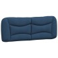 vidaXL Bettgestell mit Kopfteil Blau 140x190 cm Stoff vidaXL Bettgestell mit Kopfteil Blau 140x190 cm Stoff