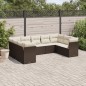 vidaXL 9-tlg. Garten-Sofagarnitur mit Kissen Braun Poly Rattan vidaXL 9-tlg. Garten-Sofagarnitur mit Kissen Braun Poly Rattan