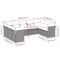 vidaXL 9-tlg. Garten-Sofagarnitur mit Kissen Braun Poly Rattan vidaXL 9-tlg. Garten-Sofagarnitur mit Kissen Braun Poly Rattan
