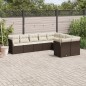 vidaXL 9-tlg. Garten-Sofagarnitur mit Kissen Braun Poly Rattan vidaXL 9-tlg. Garten-Sofagarnitur mit Kissen Braun Poly Rattan