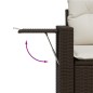 vidaXL 6-tlg. Garten-Sofagarnitur mit Kissen Braun Poly Rattan vidaXL 6-tlg. Garten-Sofagarnitur mit Kissen Braun Poly Rattan