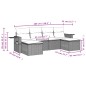 vidaXL 6-tlg. Garten-Sofagarnitur mit Kissen Braun Poly Rattan vidaXL 6-tlg. Garten-Sofagarnitur mit Kissen Braun Poly Rattan