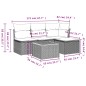 vidaXL 5-tlg. Garten-Sofagarnitur mit Kissen Schwarz Poly Rattan vidaXL 5-tlg. Garten-Sofagarnitur mit Kissen Schwarz Poly Rattan