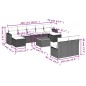 vidaXL 10-tlg. Garten-Sofagarnitur mit Kissen Schwarz Poly Rattan vidaXL 10-tlg. Garten-Sofagarnitur mit Kissen Schwarz Poly Rattan