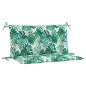 vidaXL Gartenbank-Auflagen 2 Stk. Blattmuster 100x50x7cm Oxford-Gewebe vidaXL Gartenbank-Auflagen 2 Stk. Blattmuster 100x50x7cm Oxford-Gewebe