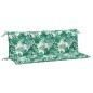 vidaXL Gartenbank-Auflagen 2 Stk. Blattmuster 150x50x7cm Oxford-Gewebe vidaXL Gartenbank-Auflagen 2 Stk. Blattmuster 150x50x7cm Oxford-Gewebe