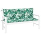 vidaXL Gartenbank-Auflagen 2 Stk. Blattmuster 150x50x7cm Oxford-Gewebe vidaXL Gartenbank-Auflagen 2 Stk. Blattmuster 150x50x7cm Oxford-Gewebe