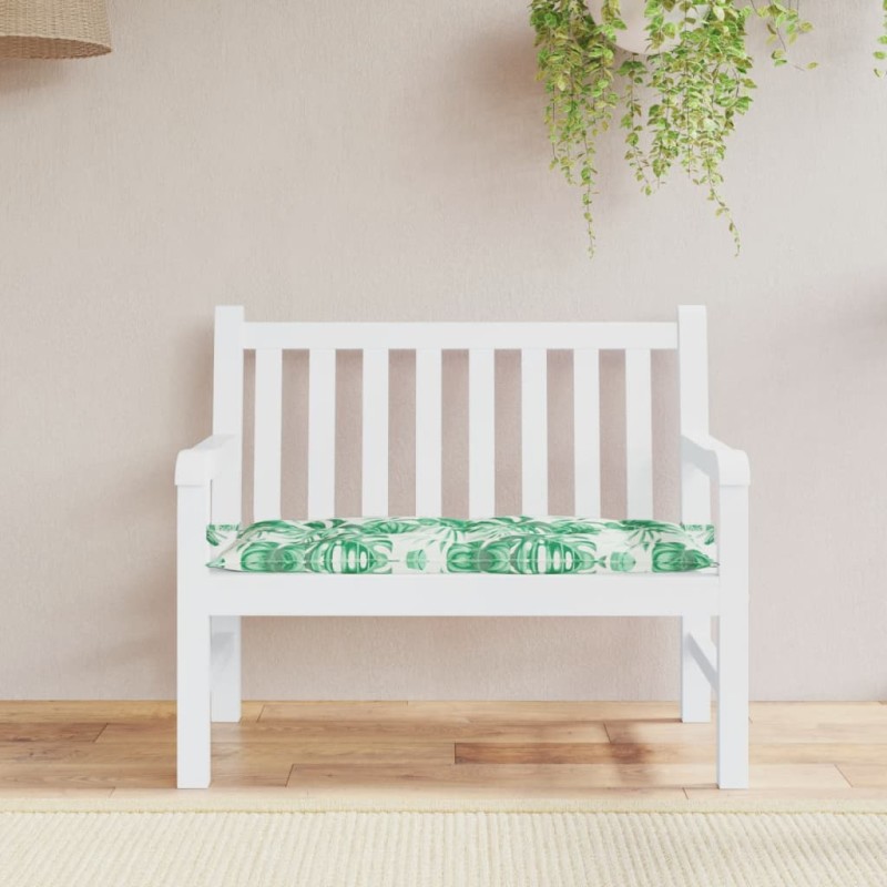 vidaXL Gartenbank-Auflage Blattmuster 110x50x7 cm Oxford-Gewebe vidaXL Gartenbank-Auflage Blattmuster 110x50x7 cm Oxford-Gewebe