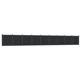 vidaXL Zaunelement Grau 1564x186 cm WPC