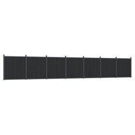 vidaXL Zaunelement Grau 1218x186 cm WPC