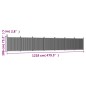 vidaXL Zaunelement Grau 1218x186 cm WPC vidaXL Zaunelement Grau 1218x186 cm WPC