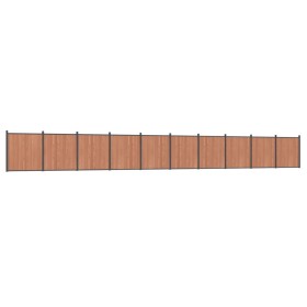 vidaXL Zaunelement Braun 1737x186 cm WPC