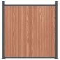 vidaXL Zaunelement Braun 1737x186 cm WPC vidaXL Zaunelement Braun 1737x186 cm WPC