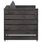 vidaXL 2-tlg. Garten-Lounge-Set mit Kissen Grau Imprägniertes Holz vidaXL 2-tlg. Garten-Lounge-Set mit Kissen Grau Imprägniertes Holz