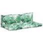vidaXL Palettenkissen 2-tlg. Blattmuster Stoff vidaXL Palettenkissen 2-tlg. Blattmuster Stoff