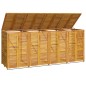 vidaXL Mülltonnenbox für 4 Tonnen 280x89x117 cm Massivholz Akazie vidaXL Mülltonnenbox für 4 Tonnen 280x89x117 cm Massivholz Akazie