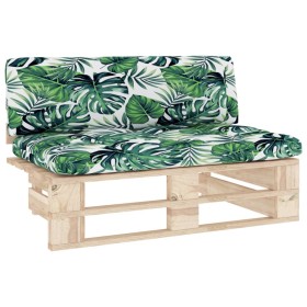 vidaXL Outdoor-Mittelsofa Paletten Imprägniertes Kiefernholz