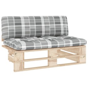 vidaXL Outdoor-Mittelsofa Paletten Imprägniertes Kiefernholz