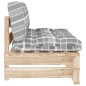 vidaXL Outdoor-Mittelsofa Paletten Imprägniertes Kiefernholz vidaXL Outdoor-Mittelsofa Paletten Imprägniertes Kiefernholz