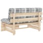 vidaXL Outdoor-Mittelsofa Paletten Imprägniertes Kiefernholz vidaXL Outdoor-Mittelsofa Paletten Imprägniertes Kiefernholz