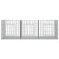 vidaXL Kaninchenkäfig 3 Paneele 163x79x54 cm Verzinktes Eisen vidaXL Kaninchenkäfig 3 Paneele 163x79x54 cm Verzinktes Eisen