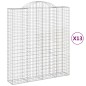 vidaXL Gabionen mit Hochbogen 13Stk. 200x50x220/240cm Verzinktes Eisen vidaXL Gabionen mit Hochbogen 13Stk. 200x50x220/240cm Verzinktes Eisen