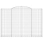 vidaXL Gabionen mit Hochbogen 7 Stk. 300x30x200/220cm Verzinktes Eisen vidaXL Gabionen mit Hochbogen 7 Stk. 300x30x200/220cm Verzinktes Eisen