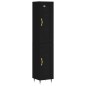 Highboard Schwarz 34,5x34x180 cm Holzwerkstoff Highboard Schwarz 34,5x34x180 cm Holzwerkstoff