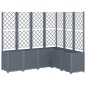 vidaXL Pflanzkübel mit Rankgitter Grau 160x120x140 cm PP vidaXL Pflanzkübel mit Rankgitter Grau 160x120x140 cm PP