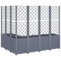 vidaXL Pflanzkübel mit Rankgitter Grau 160x120x140 cm PP vidaXL Pflanzkübel mit Rankgitter Grau 160x120x140 cm PP