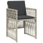 vidaXL 7-tlg. Garten-Essgruppe mit Kissen Hellgrau Poly Rattan vidaXL 7-tlg. Garten-Essgruppe mit Kissen Hellgrau Poly Rattan