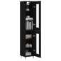 Highboard Schwarz 34,5x34x180 cm Holzwerkstoff Highboard Schwarz 34,5x34x180 cm Holzwerkstoff