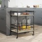 vidaXL Küchenwagen Sonoma-Eiche 82x40x78,5 cm Holzwerkstoff vidaXL Küchenwagen Sonoma-Eiche 82x40x78,5 cm Holzwerkstoff