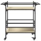 vidaXL Küchenwagen Sonoma-Eiche 82x40x78,5 cm Holzwerkstoff vidaXL Küchenwagen Sonoma-Eiche 82x40x78,5 cm Holzwerkstoff