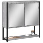 vidaXL Bad-Spiegelschrank Grau Sonoma 60x16x60 cm Holzwerkstoff vidaXL Bad-Spiegelschrank Grau Sonoma 60x16x60 cm Holzwerkstoff