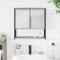 vidaXL Bad-Spiegelschrank Grau Sonoma 60x16x60 cm Holzwerkstoff vidaXL Bad-Spiegelschrank Grau Sonoma 60x16x60 cm Holzwerkstoff