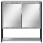 vidaXL Bad-Spiegelschrank Grau Sonoma 60x16x60 cm Holzwerkstoff vidaXL Bad-Spiegelschrank Grau Sonoma 60x16x60 cm Holzwerkstoff